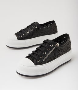 GAMS DJ BLACK WHITE SOLE LEATHER