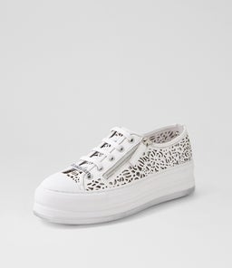 GAMS DJ WHITE WHITE SOLE LEATHER