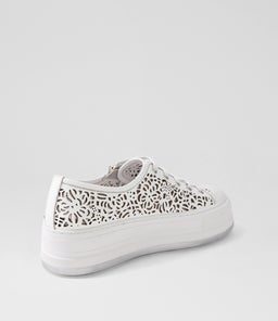 GAMS DJ WHITE WHITE SOLE LEATHER