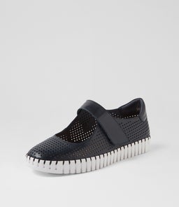 HAMPYS DJ NAVY WHITE SOLE LEATHER