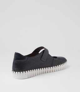 HAMPYS DJ NAVY WHITE SOLE LEATHER