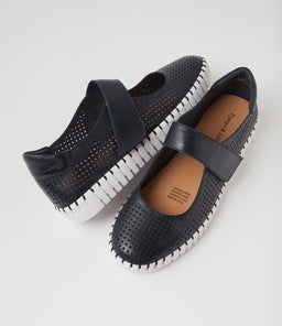 HAMPYS DJ NAVY WHITE SOLE LEATHER