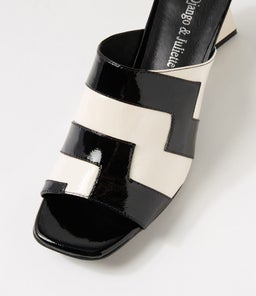 IBBYS DJ BLACK IVORY PATENT LEATHER