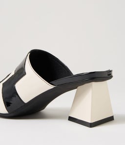 IBBYS DJ BLACK IVORY PATENT LEATHER