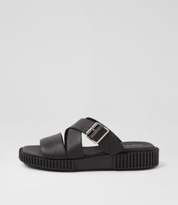 IPPESY DJ BLACK BLACK SOLE TUMBLE LEATHER