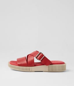 IPPESY DJ RED ALMOND SOLE TUMBLE LEATHER