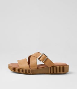IPPESY DJ COGNAC LT CHOC SOLE TUMBLE LEATHER