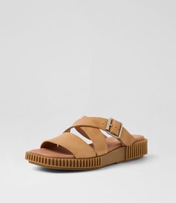 IPPESY DJ COGNAC LT CHOC SOLE TUMBLE LEATHER