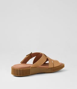 IPPESY DJ COGNAC LT CHOC SOLE TUMBLE LEATHER