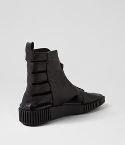 IDAHO DJ BLACK BLACK SOLE TUMBLE LEATHER