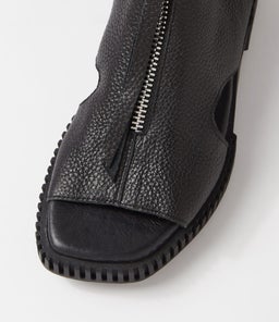 IDAHO DJ BLACK BLACK SOLE TUMBLE LEATHER