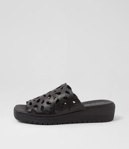 JAORA DJ BLACK BLACK SOLE LEATHER