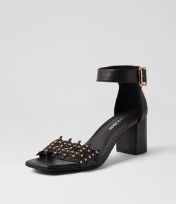 JONASS DJ BLACK BLACK HEEL LEATHER