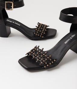 JONASS DJ BLACK BLACK HEEL LEATHER