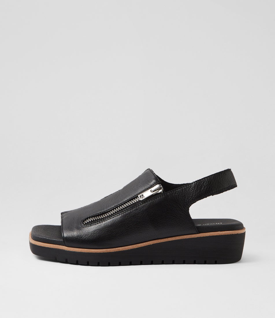 Kemma Black Leather Sandals Kemma Black Leather Sandals