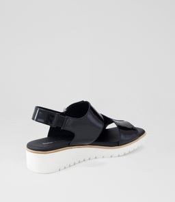 KEMMA DJ BLACK WHITE SOLE PATENT LEATHER