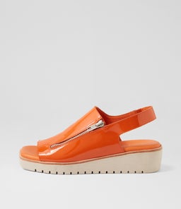 KEMMA DJ ORANGE ALMOND SOLE PATENT LEATHER