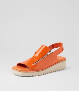KEMMA DJ ORANGE ALMOND SOLE PATENT LEATHER