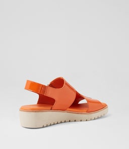 KEMMA DJ ORANGE ALMOND SOLE PATENT LEATHER