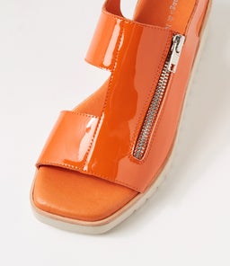 KEMMA DJ ORANGE ALMOND SOLE PATENT LEATHER