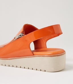 KEMMA DJ ORANGE ALMOND SOLE PATENT LEATHER