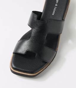 KEREM DJ BLACK BLACK SOLE LEATHER