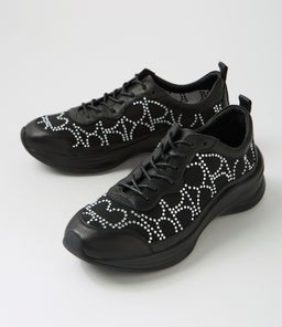 KLIVER DJ BLACK SILVER JEWELS LEATHER MESH