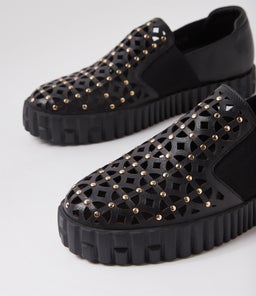 OISEY DJ BLACK BLACK SOLE LEATHER