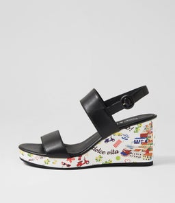 PARADICEE DJ BLACK AMALFI PRINT LEATHER
