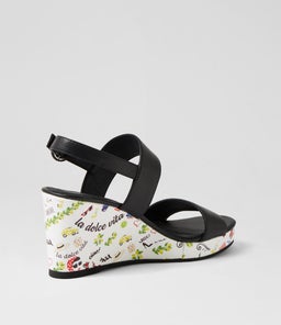 PARADICEE DJ BLACK AMALFI PRINT LEATHER