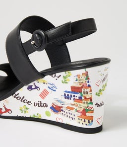 PARADICEE DJ BLACK AMALFI PRINT LEATHER