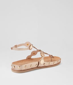 QELLON DJ CHAMPAGNE GOLD LEATHER