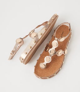 QELLON DJ CHAMPAGNE GOLD LEATHER