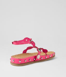 QELLON DJ HOT PINK SILVER LEATHER