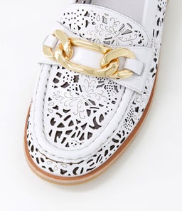 QUEXX DJ WHITE PATENT LEATHER