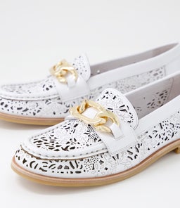 QUEXX DJ WHITE PATENT LEATHER