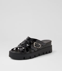 ROMALDO DJ BLACK BLACK&BLACK PATENT SOLE