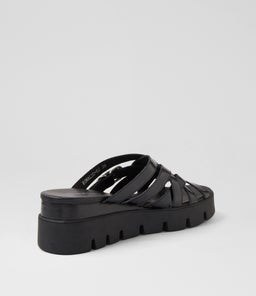 ROMALDO DJ BLACK BLACK&BLACK PATENT SOLE