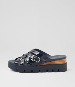 ROMALDO DJ NAVY NAVY SOLE PATENT LEATHER