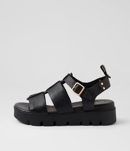 RELIE DJ BLACK BLACK&BLACK LEATHER SOLE