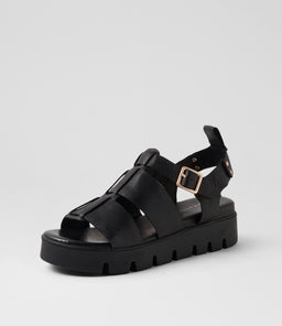 RELIE DJ BLACK BLACK&BLACK LEATHER SOLE