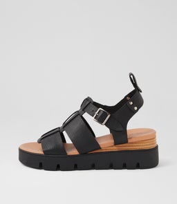 RELIE DJ BLACK NATURAL&BLACK LEATHER SOLE