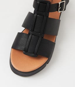 RELIE DJ BLACK NATURAL&BLACK LEATHER SOLE