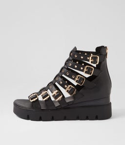 ROSELLE DJ BLACK BLACK&BLACK LEATHER SOLE