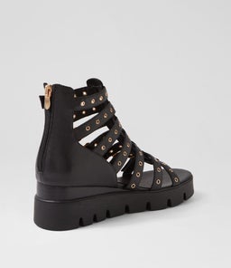 ROSELLE DJ BLACK BLACK&BLACK LEATHER SOLE