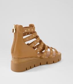 ROSELLE DJ DK TAN TOFFEE SOLE LEATHER