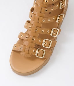 ROSELLE DJ DK TAN TOFFEE SOLE LEATHER
