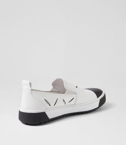 TAMPLE DJ BLACK WHITE LEATHER