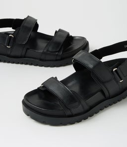 UMILLS DJ BLACK BLACK SOLE LEATHER