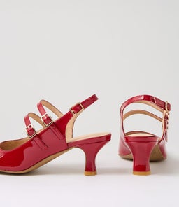 UMILL DJ DK RED PATENT LEATHER